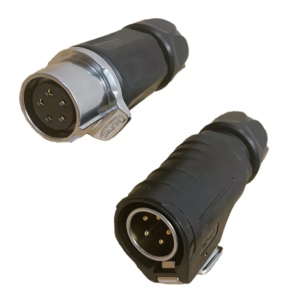 genie 5 core connector round head malefemale connector for genie scissor lift control box 1